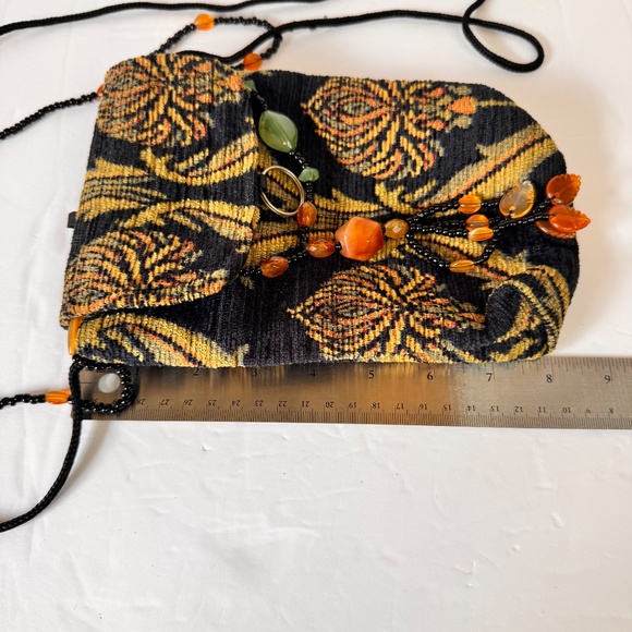 Handmade by Tiger Patch Covent‎ Garden London Tapestry Beaded Jeweled Crossbody - Picture 5 of 11
